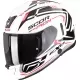 Casque Scorpion Exo-530 Air Slope Blanc Noir Rouge