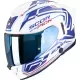 Casque Scorpion Exo-530 Air Slope Blanc Bleu Rouge