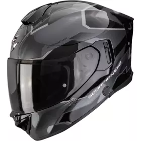 Casque Scorpion Exo-530 Air Clip Argent Noir