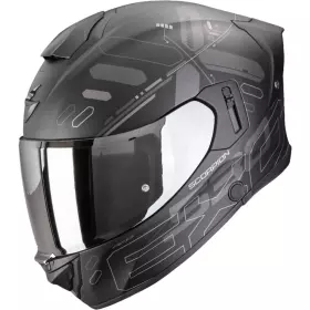 Casque Scorpion Exo-530 Air Fond Noir Argent Mat