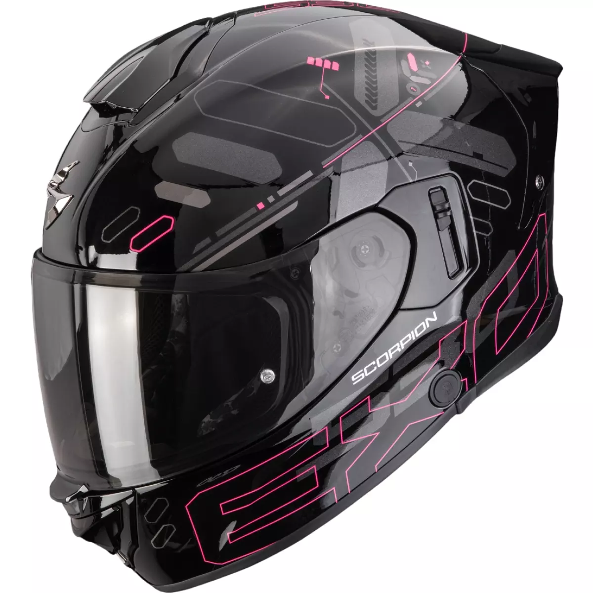 Casque Scorpion Exo-530 Air Fond Noir Rose