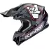 Casque Cross Scorpion VX-16 Evo Air Rok Noir Gris Rouge