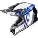 Casque Cross Scorpion VX-16 Evo Air Lignes Noir Bleu