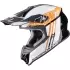 Casque Cross Scorpion VX-16 Evo Air Lignes Noir Orange Brillant