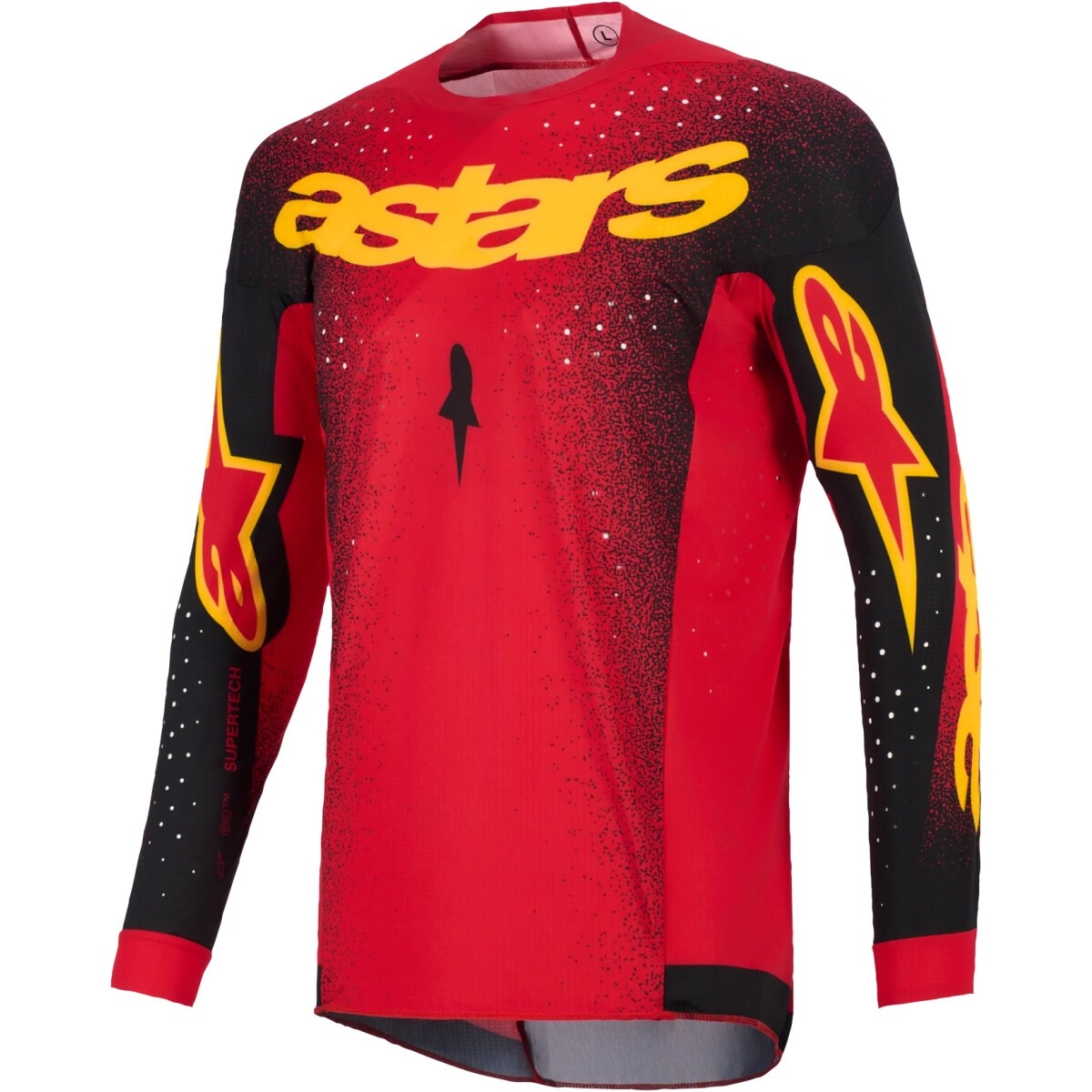 Maillot Cross Alpinestars Supertech Scenz Rouge Noir Jaune