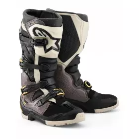 Bottes Cross Alpinestars Tech 7 Enduro Drystar Noir Gris Foncé Or