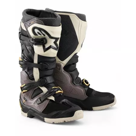 Bottes Cross Alpinestars Tech 7 Enduro Drystar Noir Gris Foncé Or