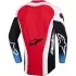 Maillot Cross Alpinestars Techstar Knif Noir Blanc Rouge