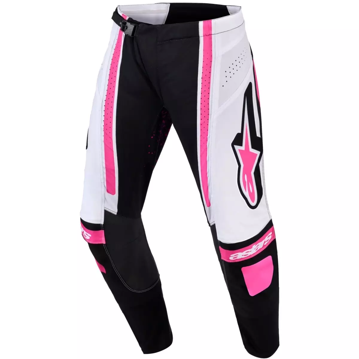Pantalon Cross Femme Alpinestars Stella Techstar Nomur Noir Blanc Fuchsia