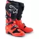Bottes Cross Alpinestars Tech 7 Noir Rouge Fluo Rose Fluo