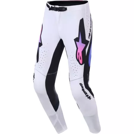 Pantalon Cross Alpinestars Supertech Pro Vista Blanc Violet Noir