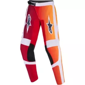 Pantalon Cross Enfant Alpinestars Fluid Portl Rouge Gris Clair Gris Foncé