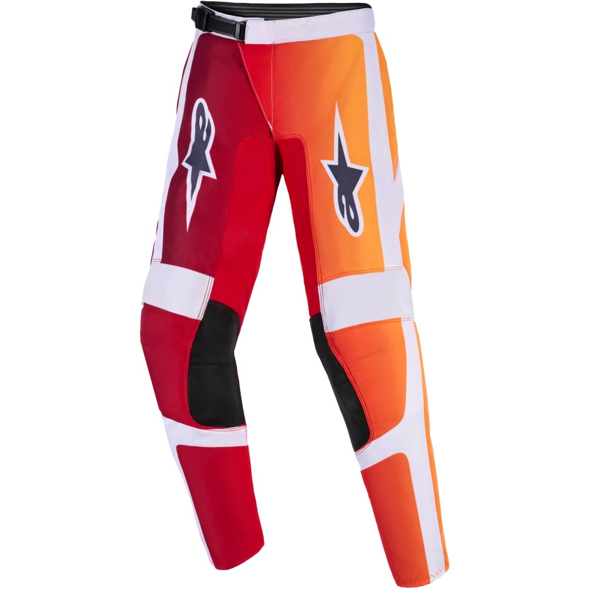 Pantalon Cross Enfant Alpinestars Fluid Portl Rouge Gris Clair Gris Foncé