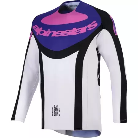 Maillot Cross Alpinestars Techstar Knif Noir Gris Clair Violet