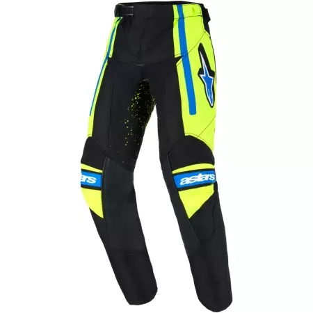 Pantalon Cross Enfant Alpinestars Racer Nomur Bleu Foncé Jaune Fluo Bleu Ucla