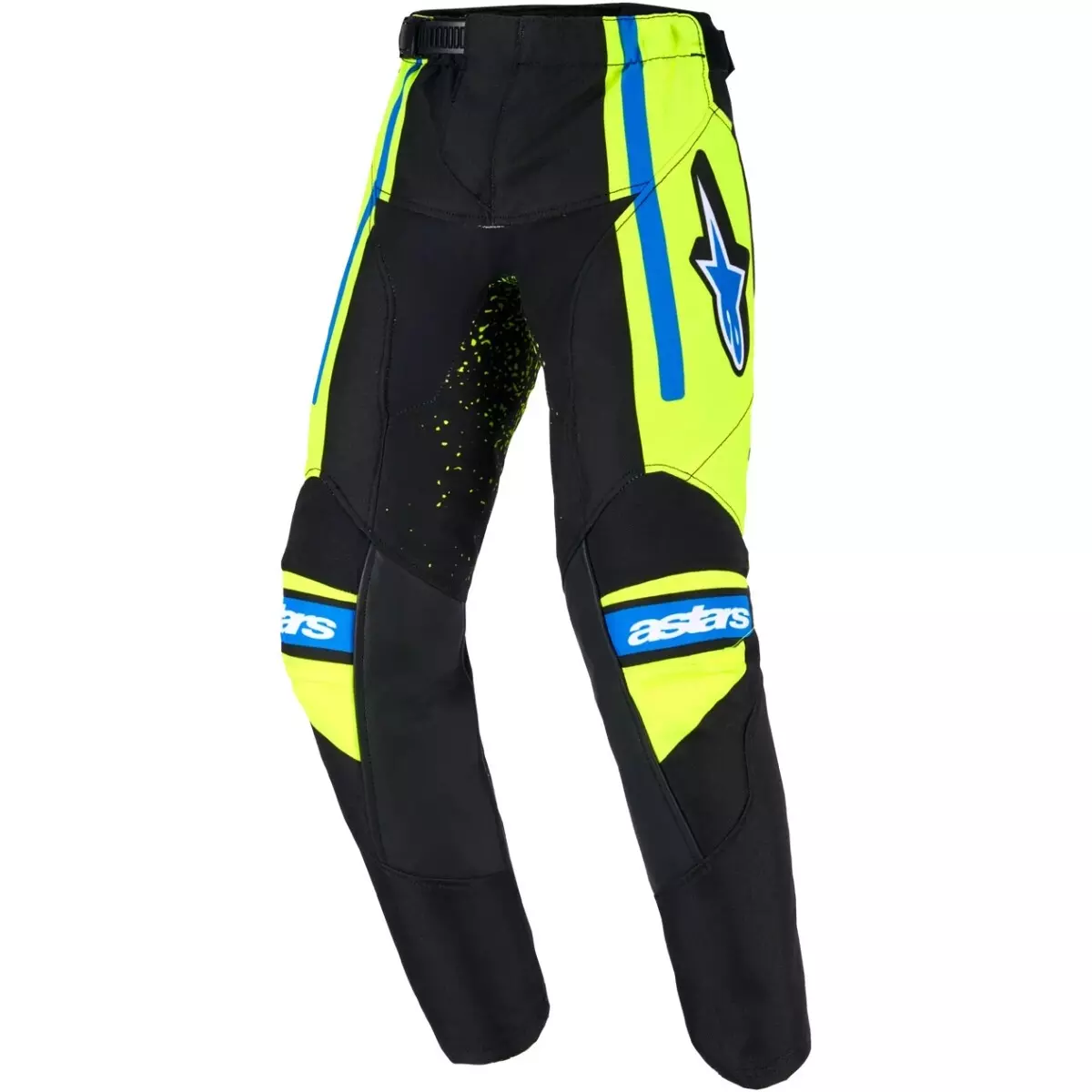 Pantalon Cross Enfant Alpinestars Racer Nomur Bleu Foncé Jaune Fluo Bleu Ucla