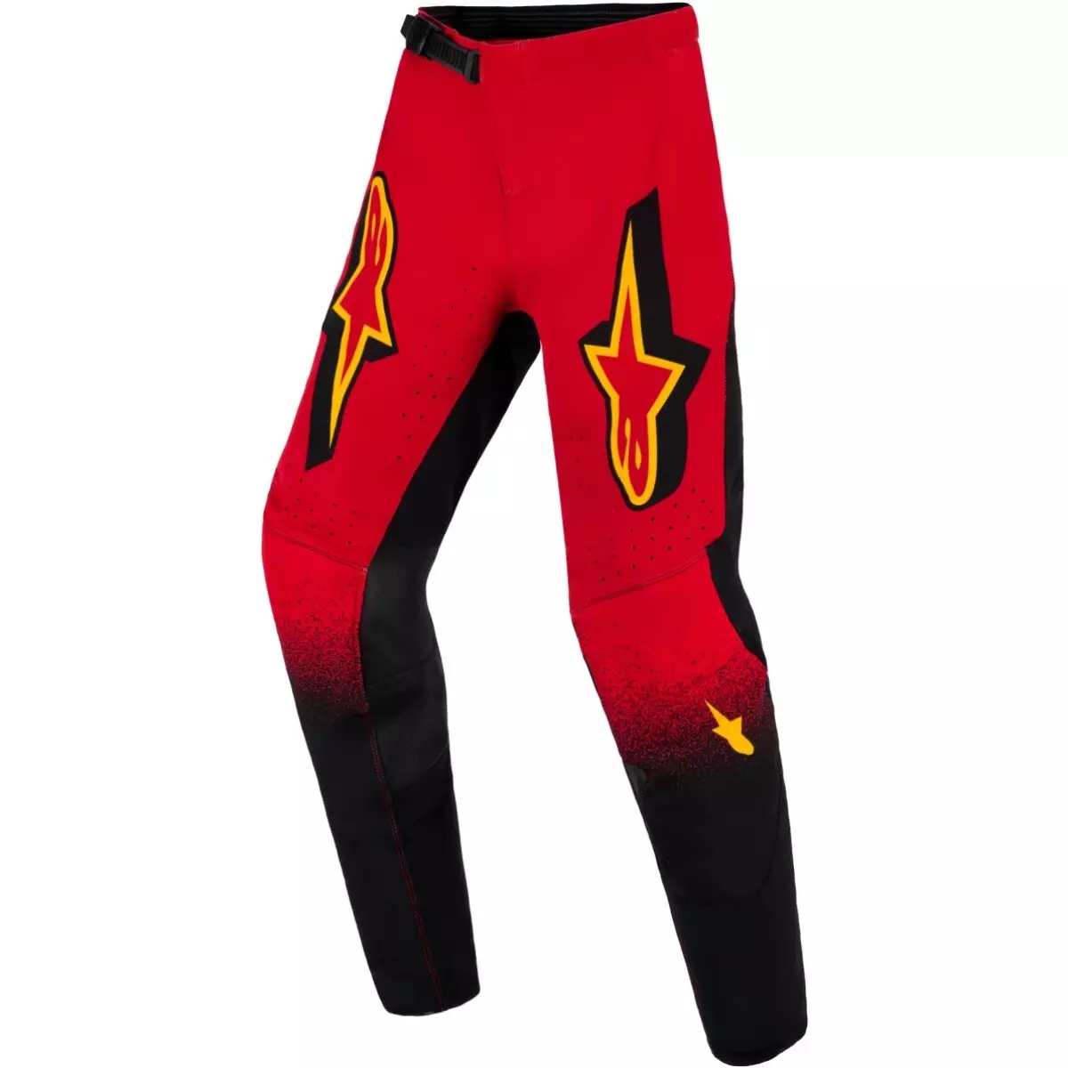 Pantalon Cross Enfant Alpinestars Supertech Scenz Rouge Noir Jaune