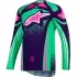 Maillot Cross Alpinestars Techstar Nomur Violet Vert Rose Fluo