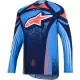 Maillot Cross Alpinestars Techstar Nomur Bleu Foncé Orange