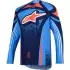 Maillot Cross Alpinestars Techstar Nomur Bleu Foncé Orange
