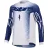 Maillot Cross Alpinestars Supertech Scenz Gris Clair Bleu Foncé