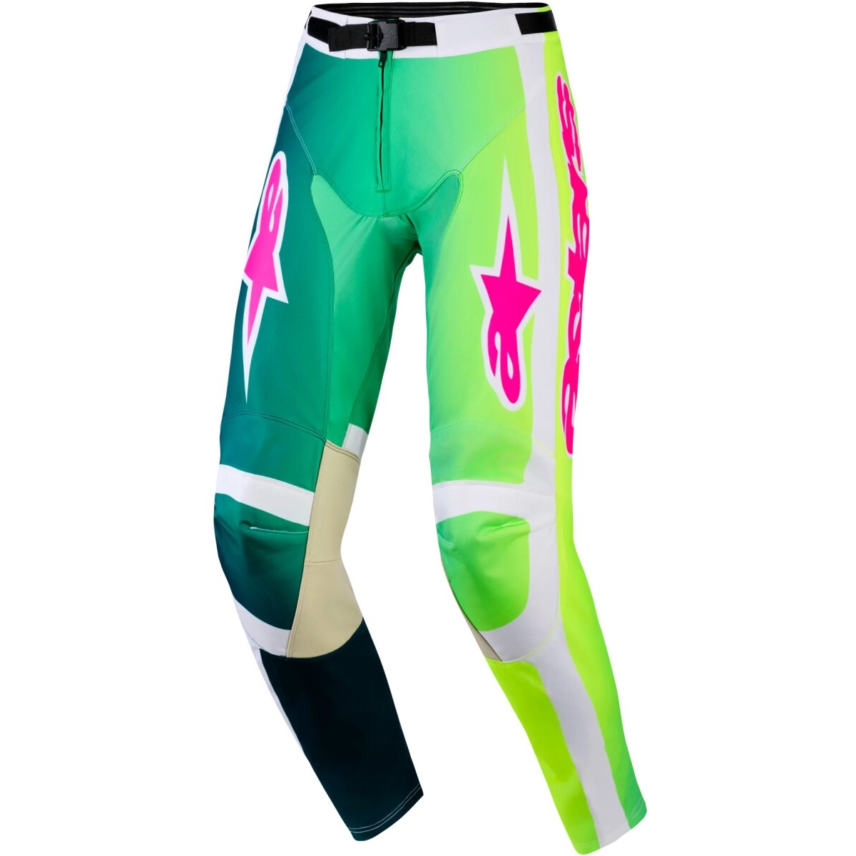 Pantalon Cross Alpinestars Racer Portl Vert Blanc Noir