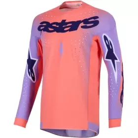 Maillot Cross Alpinestars Supertech Scenz Corail Violet