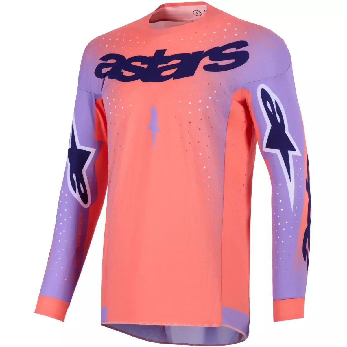 Maillot Cross Alpinestars Supertech Scenz Corail Violet