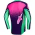 Maillot Cross Alpinestars Techstar Nomur Violet Vert Rose Fluo