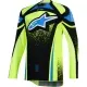 Maillot Cross Alpinestars Techstar Nomur Bleu Foncé Jaune Fluo
