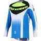Maillot Cross Alpinestars Techstar Knif Bleu Noir Jaune Fluo