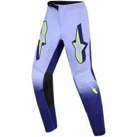 Pantalon Cross Enfant Alpinestars Supertech Scenz Violet Jaune Fluo