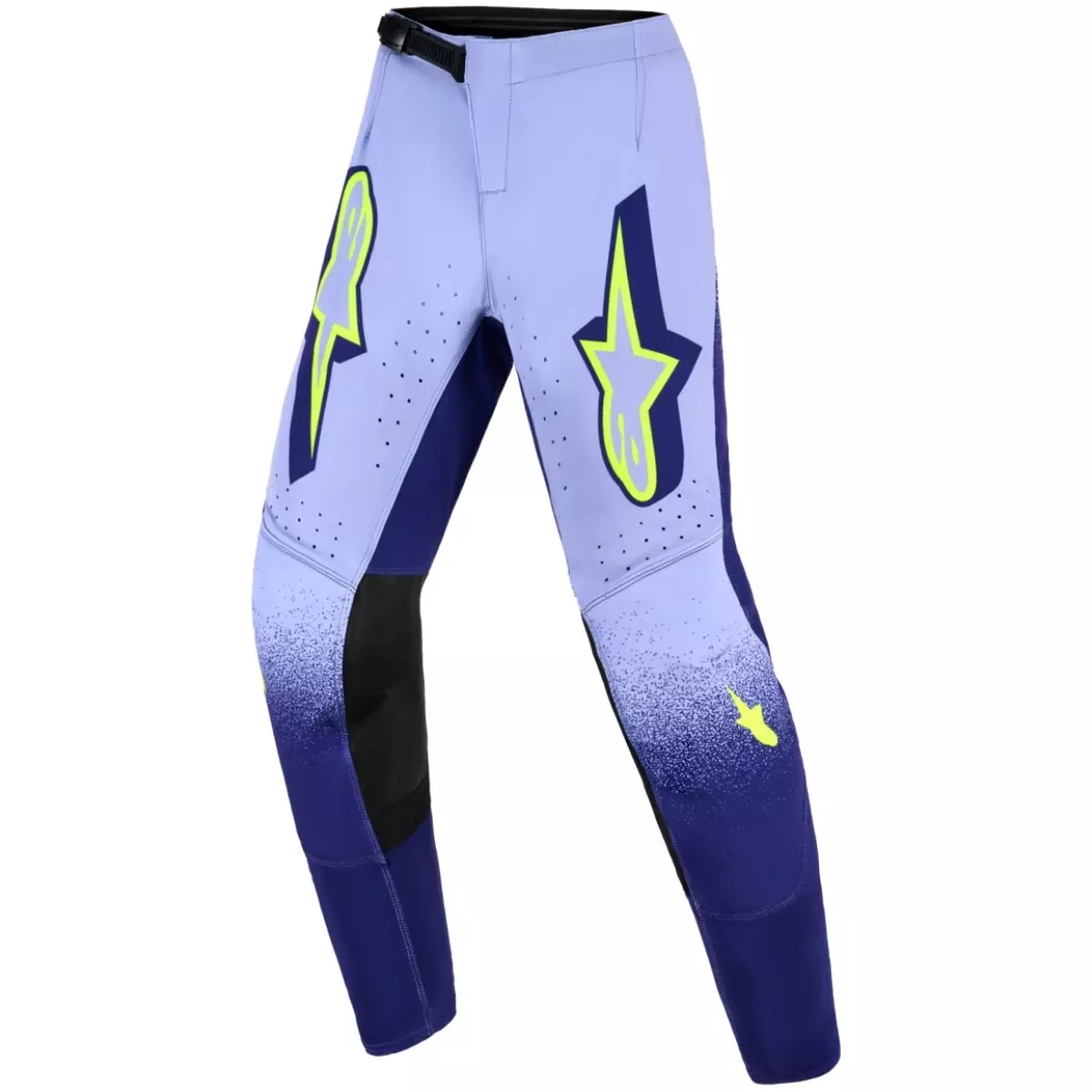 Pantalon Cross Enfant Alpinestars Supertech Scenz Violet Jaune Fluo