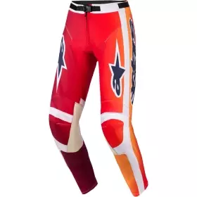 Pantalon Cross Alpinestars Racer Portl Rouge Gris Clair Gris Foncé