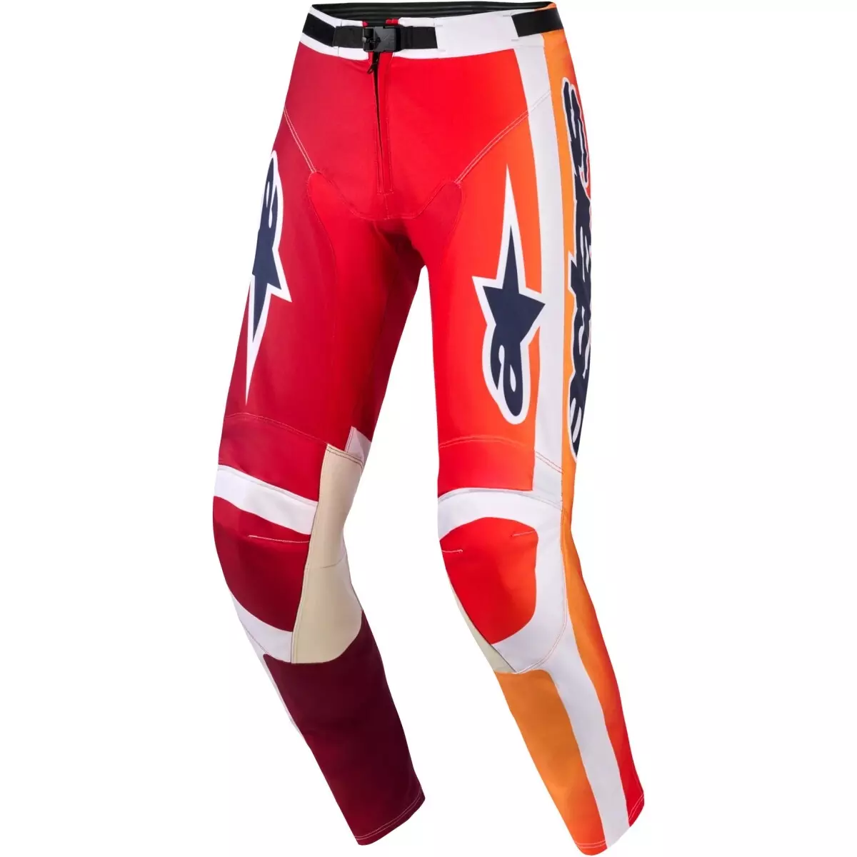 Pantalon Cross Alpinestars Racer Portl Rouge Gris Clair Gris Foncé