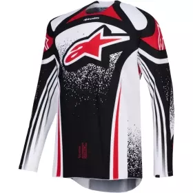 Maillot Cross Alpinestars Techstar Nomur Noir Blanc Rouge