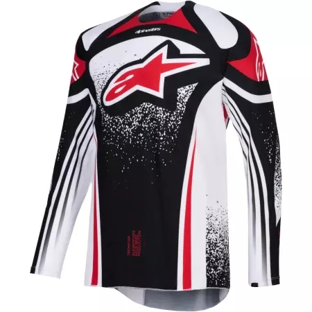 Maillot Cross Alpinestars Techstar Nomur Noir Blanc Rouge