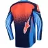 Maillot Cross Alpinestars Techstar Nomur Bleu Foncé Orange