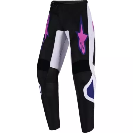 Pantalon Cross Enfant Alpinestars Fluid Grid Noir Gris Clair Violet