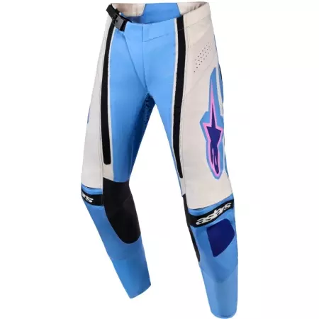 Pantalon Cross Femme Alpinestars Stella Techstar Nomur Bleu Clair Blanc Noir - Equipement cross femme ALPINESTARS