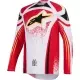 Maillot Cross Alpinestars Techstar Nomur Gris Clair Rouge Noir