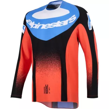 Maillot Cross Alpinestars Techstar Knif Orange Noir Bleu