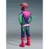 Maillot Cross Alpinestars Techstar Nomur Violet Vert Rose Fluo