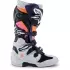 Bottes Cross Alpinestars Tech 7 Noir Gris Clair Orange Fluo Magenta