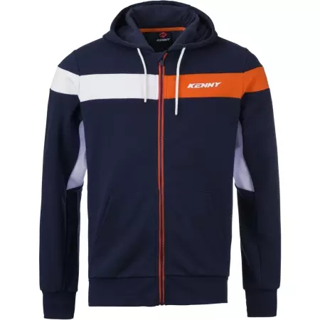 Sweat Zippé Kenny Racing Meta Bleu Blanc Orange