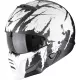 Casque Scorpion Exo-Combat II Marauder Noir Blanc Mat