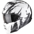 Casque Scorpion Exo-Combat II Marauder Noir Blanc Mat