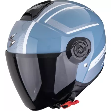 Casque Scorpion Exo-City II Cosmos Bleu Argent - Casque Jet SCORPION