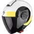 Casque Scorpion Exo-City II Sheer Blanc Noir Jaune