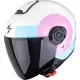 Casque Scorpion Exo-City II Sheer Blanc Rose Bleu Clair